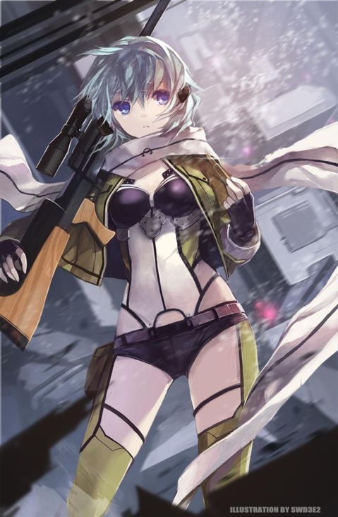 【SAO】シノン(朝田詩乃)のエロ画像　100枚【ソードアート・オンライン】 83