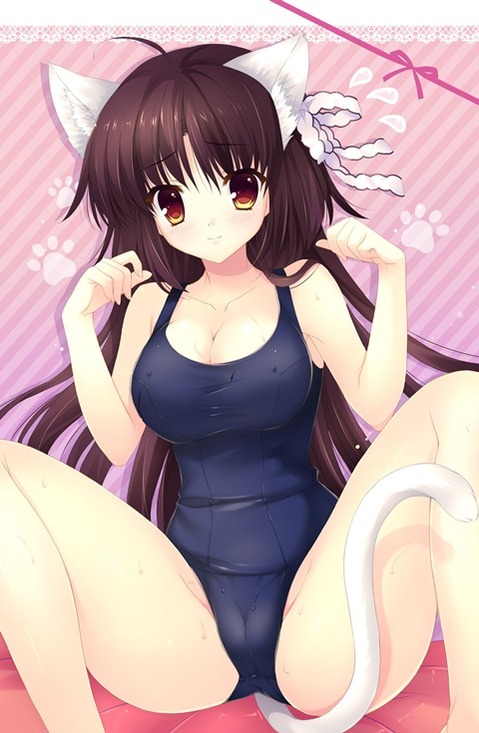 スク水(スクール水着)を着てる可愛い女の子の二次エロ画像③　100枚 97