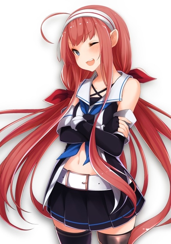 【非エロ】【二次画像】可愛い艦これ娘「江風ちゃん」のピンク髪に萌えキュンな画像がみたい！① 6