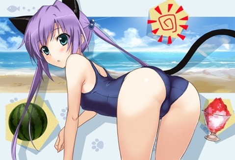 スク水(スクール水着)を着てる可愛い女の子の二次エロ画像①　100枚 22