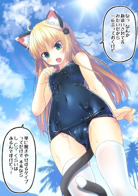 スク水(スクール水着)を着てる可愛い女の子の二次エロ画像⑥　100枚 97