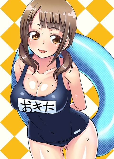 スク水(スクール水着)を着てる可愛い女の子の二次エロ画像②　100枚 54