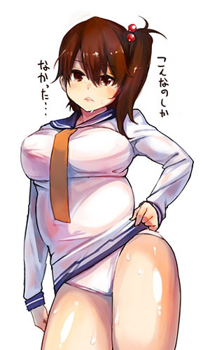 【二次エロ】巨乳過ぎるデカパイを強調した加賀(かが)の抜けるエロ画像がみたい！　正規空母 23