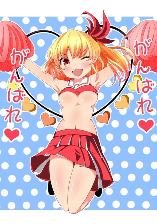 【二次エロ】可愛いチアガールの女の子に応援されて元気がでる画像がみたい！ 12