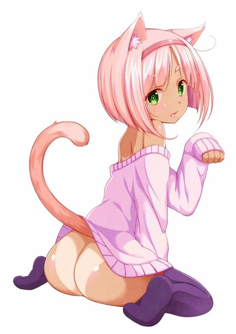 猫耳が可愛い女の子の二次エロ画像④　100枚 75