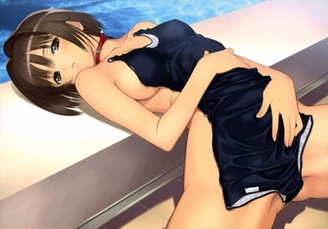スク水(スクール水着)を着てる可愛い女の子の二次エロ画像①　100枚 30