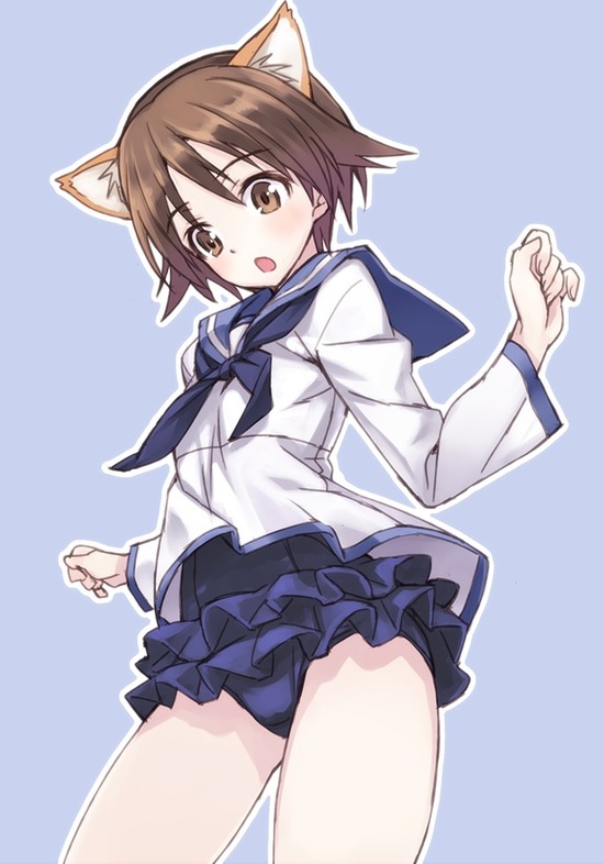【二次エロ】【ストライクウィッチーズ】ちびっ子キャラ宮藤芳佳ちゃんの可愛い制服画像がみたい！ 12