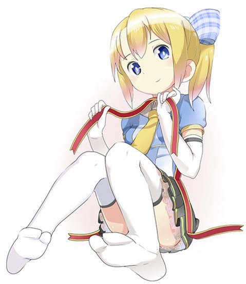 ニーソ・ニーハイを履いた女の子の二次エロ画像①　100枚 9