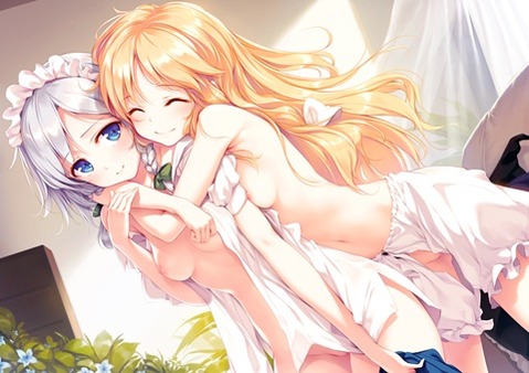 裸にシャツを羽織った女の子の二次エロ画像⑦　25枚 23