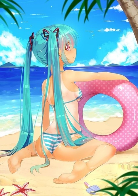 日焼け跡が色っぽい女の子の二次エロ画像④　50枚 21