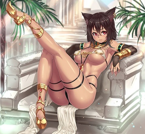 褐色肌がセクシーな女の子の二次エロ画像②　100枚 85