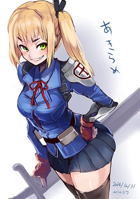 ニーソ・ニーハイを履いた女の子の二次エロ画像⑧　100枚 81