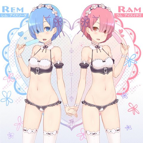 【リゼロ】レムとラムの二次エロ画像　100枚【Re:ゼロから始める異世界生活】 76