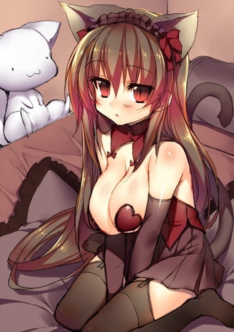 猫耳が可愛い女の子の二次エロ画像④　100枚 50