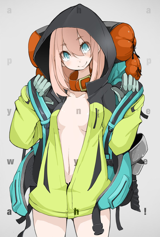 【二次】裸パーカーな女の子のちょっとHな画像が見たい！ 2