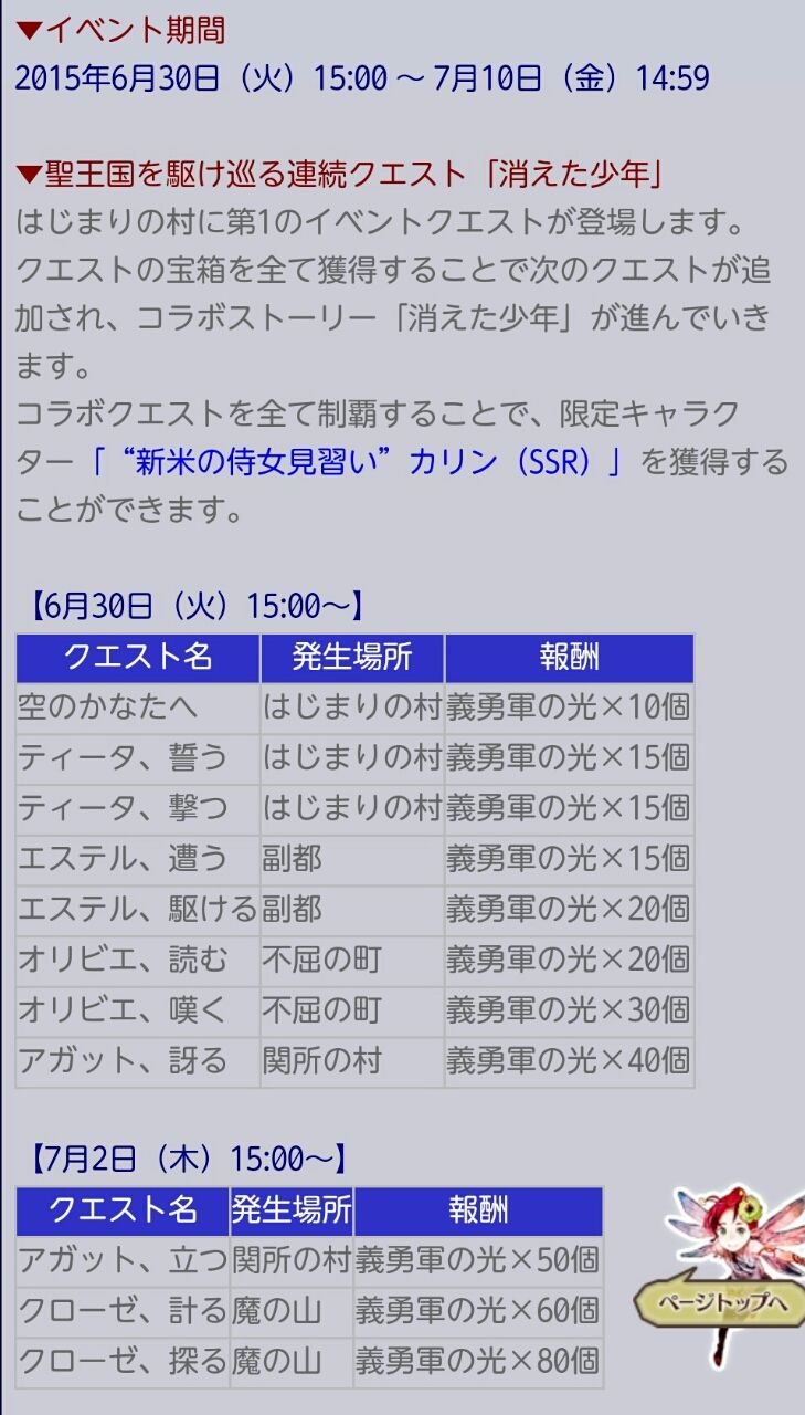 チェンクロv 英雄伝説 空の軌跡 Fc Evolution コラボイベント開始 グラスのチェインクロニクル日記 チェンクロv 英雄伝説 空の軌跡 Fc Evolution コラボイベント開始 グラスのチェインクロニクル日記
