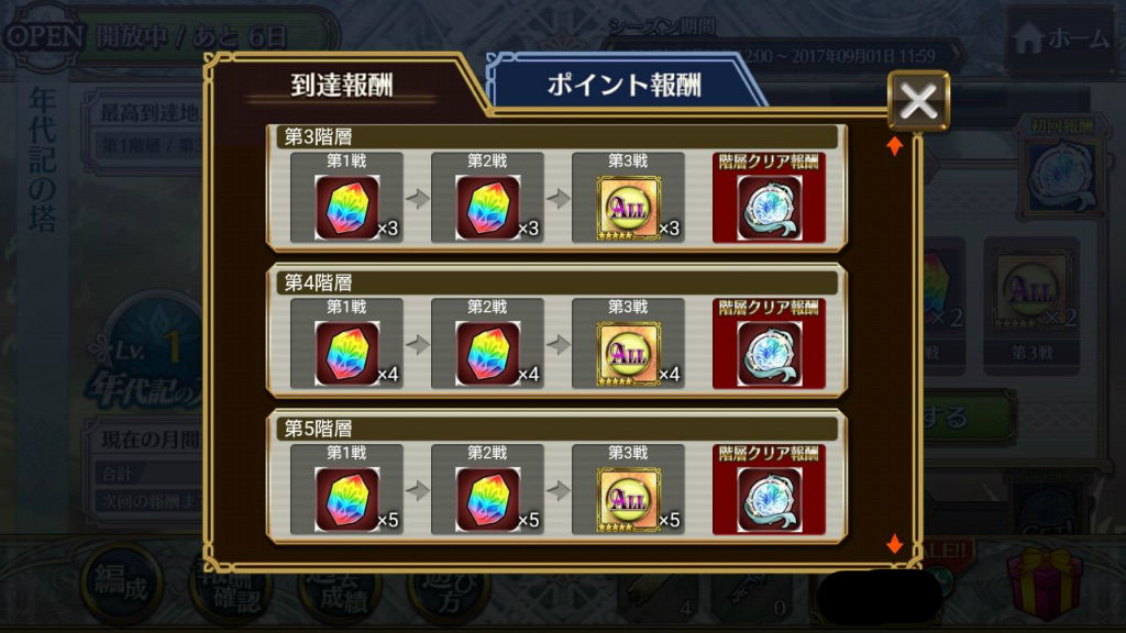 年代記の塔 開始 到達報酬は石があり ポイント報酬は頑張ればフォーチュンスフィアもありますううう グラスのチェインクロニクル日記 年代記の塔 開始 到達報酬は石があり ポイント報酬は頑張ればフォーチュンスフィアもありますううう グラスのチェインクロニクル日記