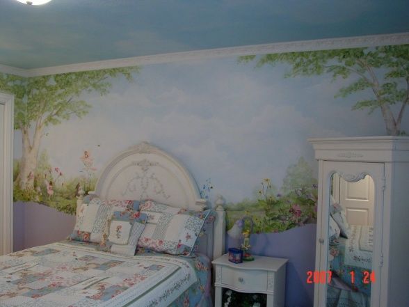妖精が住んでそうな可愛い壁画の部屋 可愛い部屋紹介ブログ