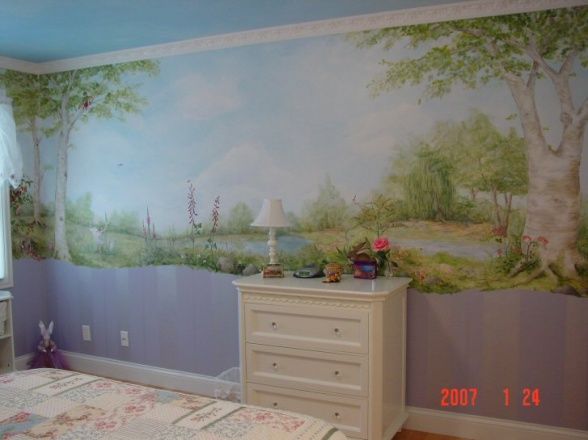 妖精が住んでそうな可愛い壁画の部屋 可愛い部屋紹介ブログ