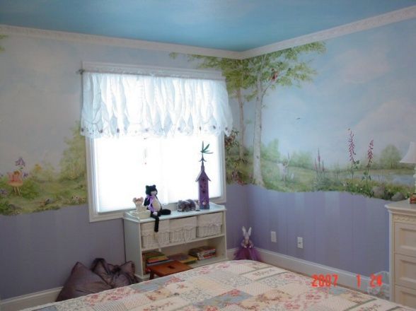 妖精が住んでそうな可愛い壁画の部屋 可愛い部屋紹介ブログ
