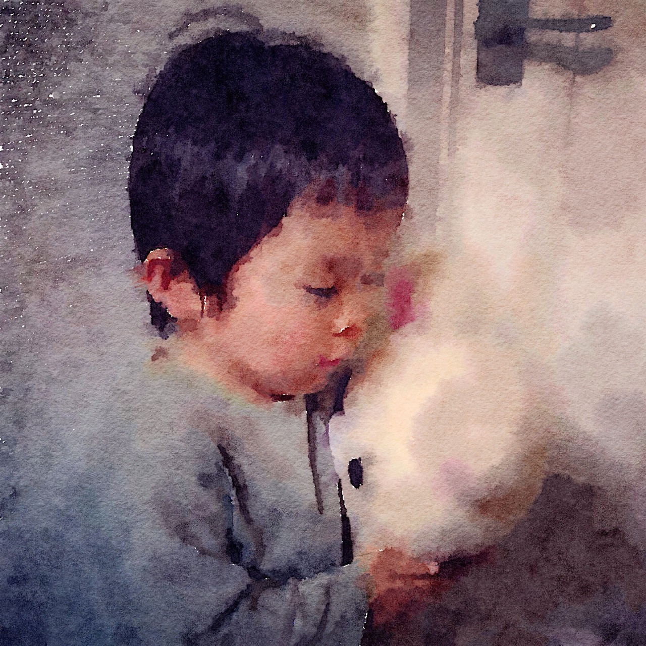 大切な 子供の絵水彩画 アート 写真 Suzusan Com