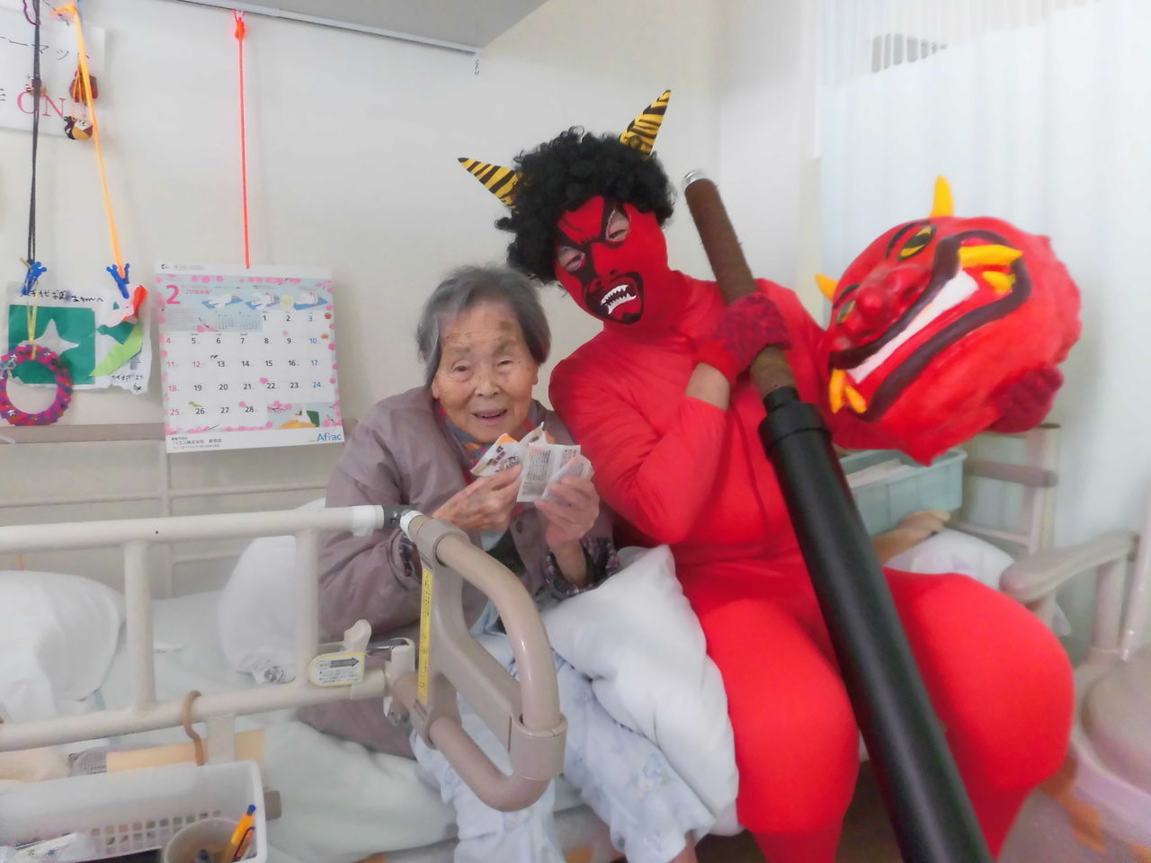 節分にリアル鬼が出現 黒潮園 フロア通信 節分にリアル鬼が出現 黒潮園 フロア通信