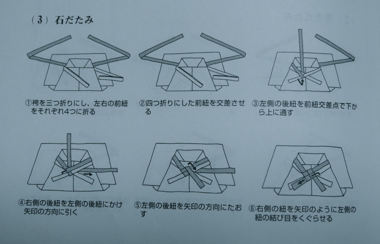 袴の畳み方３種類 どれか一つだけを覚えましょう 和裁あれこれ