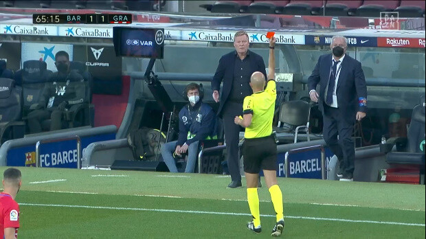 ◆一安心◆またもやらかしたバルサDFミンゲサさん、交代させられるもクーマンが先に退席処分で難を逃れる