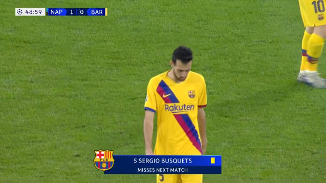 ◆悲報◆FCバルセロナさん、ブスケツ2枚めイエロー、ビダル退場で2nd出場停止＆ピケ負傷退場で大ピンチ