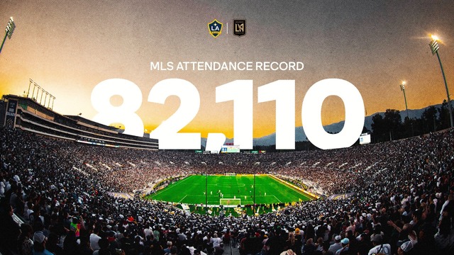 ◆MLS◆「LAダービー」でＭＬＳ史上最多の82,110人を動員