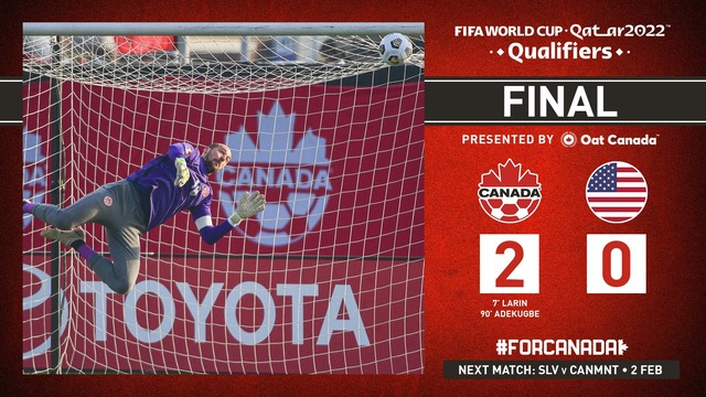 ◆W杯予選◆北中米10節 カナダ×ＵＳＡ カナダが2-0と完封勝利で破竹の5連勝！米国と4差の首位でW杯出場王手！