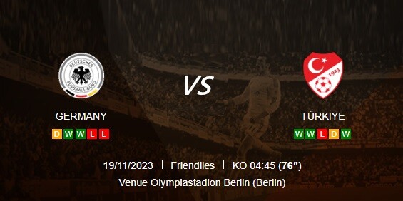 ◆親善試合◆ドイツ×トルコ 森保に監督のクビ飛ばされた対決！ドイツ先制もトルコが逆転勝利！ドイツまたもホームで不覚