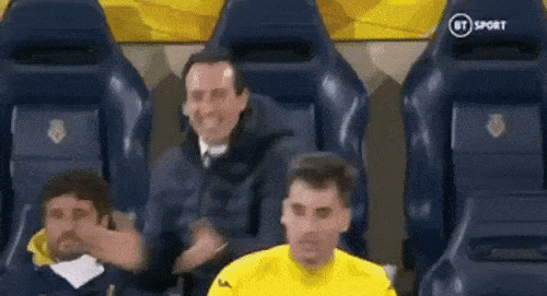 ◆Gif小ネタ◆憎っくきアーセナル戦先制時のウナイ・エメリさんが可愛すぎる件ｗｗｗ