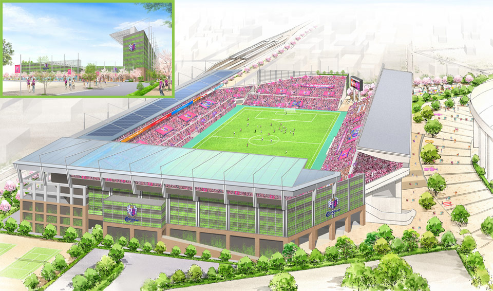 ◆Jリーグ◆C大阪、キンチョウスタジアム改修計画を発表！もちょっと無理がある？（2万人→4万人、予算５０億、敷地）