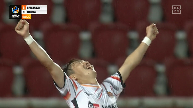 ◆ACL速報◆G組3節 ラチャブリ×名古屋 69分 名古屋エヒメッシ齋藤学が巧すぎトラップから左足で決めて4点目！