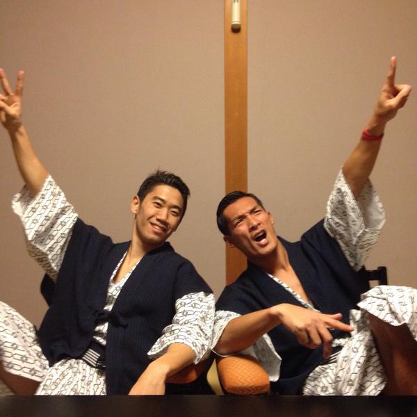 ◆画像小ネタ◆香川真司が温泉で大変くつろいでいるようだが、やっぱり槙野だけではなかった模様・・・・