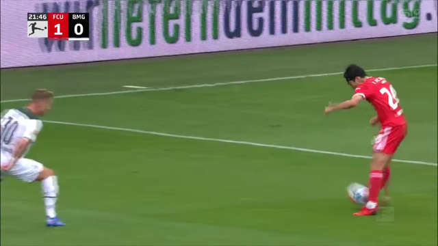 ◆ブンデス速報◆3節 ウニオン×ＢＭＧ 原口元気、見事なクロスでギーセルマンの先制Gをアシスト！