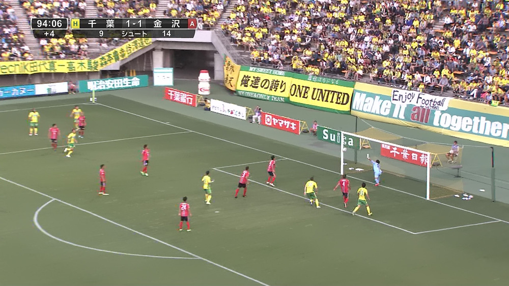 ◆Ｊ２小ネタ◆千葉×金沢　終了間際の森本のヘッド　ゴールライン割っているか割っていないか語るスレ