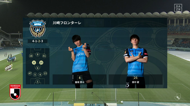 ◆Ｊ小ネタ◆DAZNスタメン紹介ポーズがふざけすぎていると話題に！