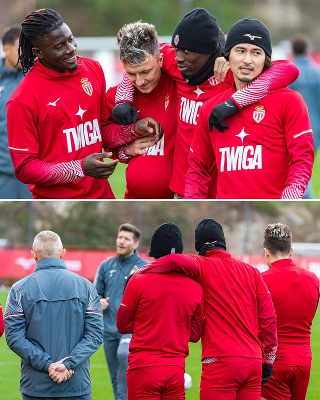 ◆画像◆モナコFW南野タキ、バログン？に肩を組まれて困り顔😕