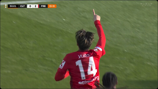 ◆速報◆UEL R8-2nd セルタ戦フライブルクMF鈴木唯人、FWからの落としを冷静に流し込み本日２G目！