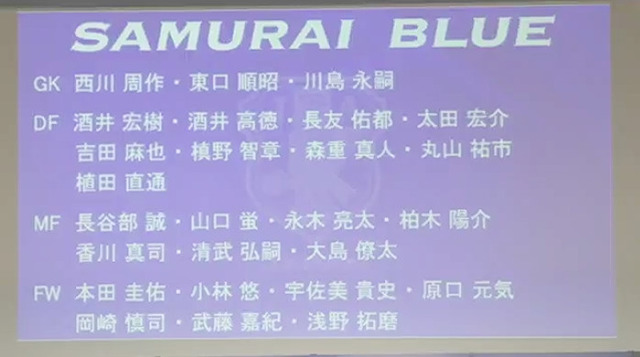 ◆日本代表◆１０月アジア最終予選メンバー発表！川島復帰、永木初招集、大島生存、大迫選外