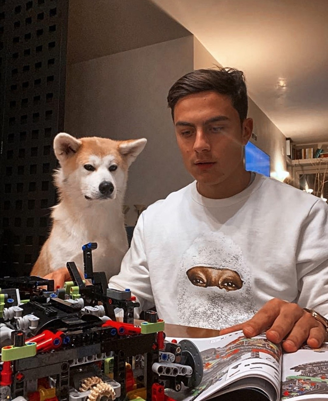 朗報 ユーベのイケメンfwディバラと秋田犬カイアがレゴを一緒に作ってて草 2chフットボールまとめアンテナ