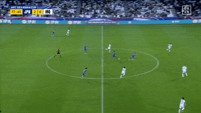 ◆Gif小ネタ◆イラクDF二人華麗に外してバイタルを蹂躙する藤田譲瑠チマが美味すぎると話題に！”