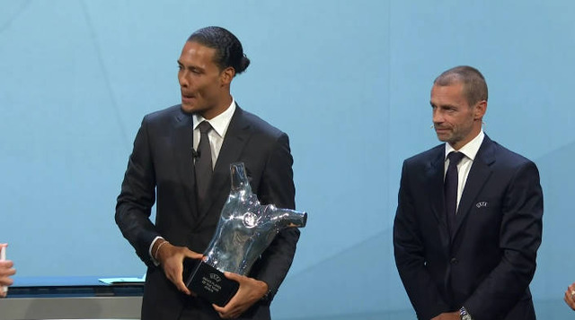 ◆UEFA◆2019欧州最優秀選手”TheBEST”はメッシ、ロナウドを抑えてリバプールのファン・ダイクに決定！