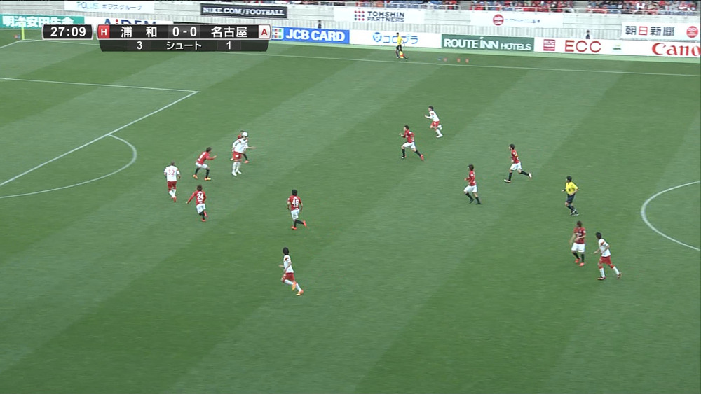 ◆Ｊ小ネタ◆浦和×名古屋　川又堅碁幻のゴール　オンサイドかオフサイドかそれが問題