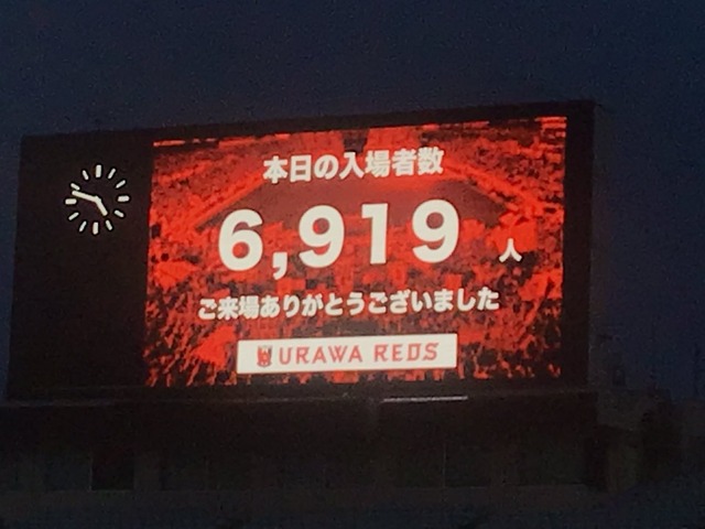 ◆小ネタ◆昨日の入場者　夜中の3時埼スタACL PV6919人 昼の14時KOニッパツ横浜FC7634人