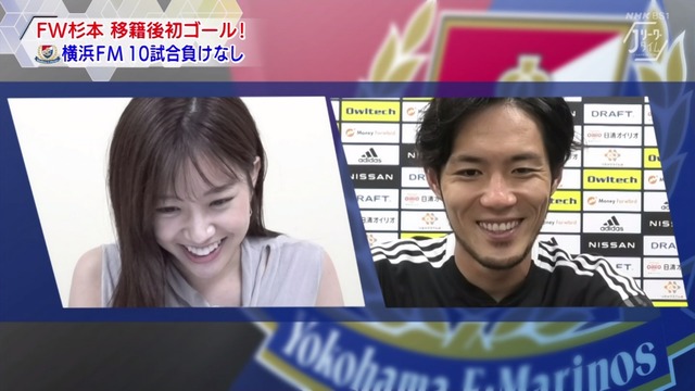 朗報 ｊリーグタイムmc中川絵美里 鞠移籍で初ゴールのイケメン298杉本健勇にデレデレ 2chフットボールまとめアンテナ