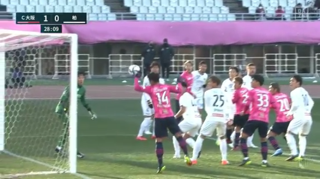 ◆Ｊ珍◆C大阪DF丸橋さんの神の手がバレバレすぎて草