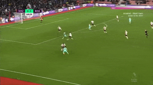 ◆Gif小ネタ◆ペナ内をヌルヌル2人ぶち抜く三笘薫がエグすぎる件ｗ